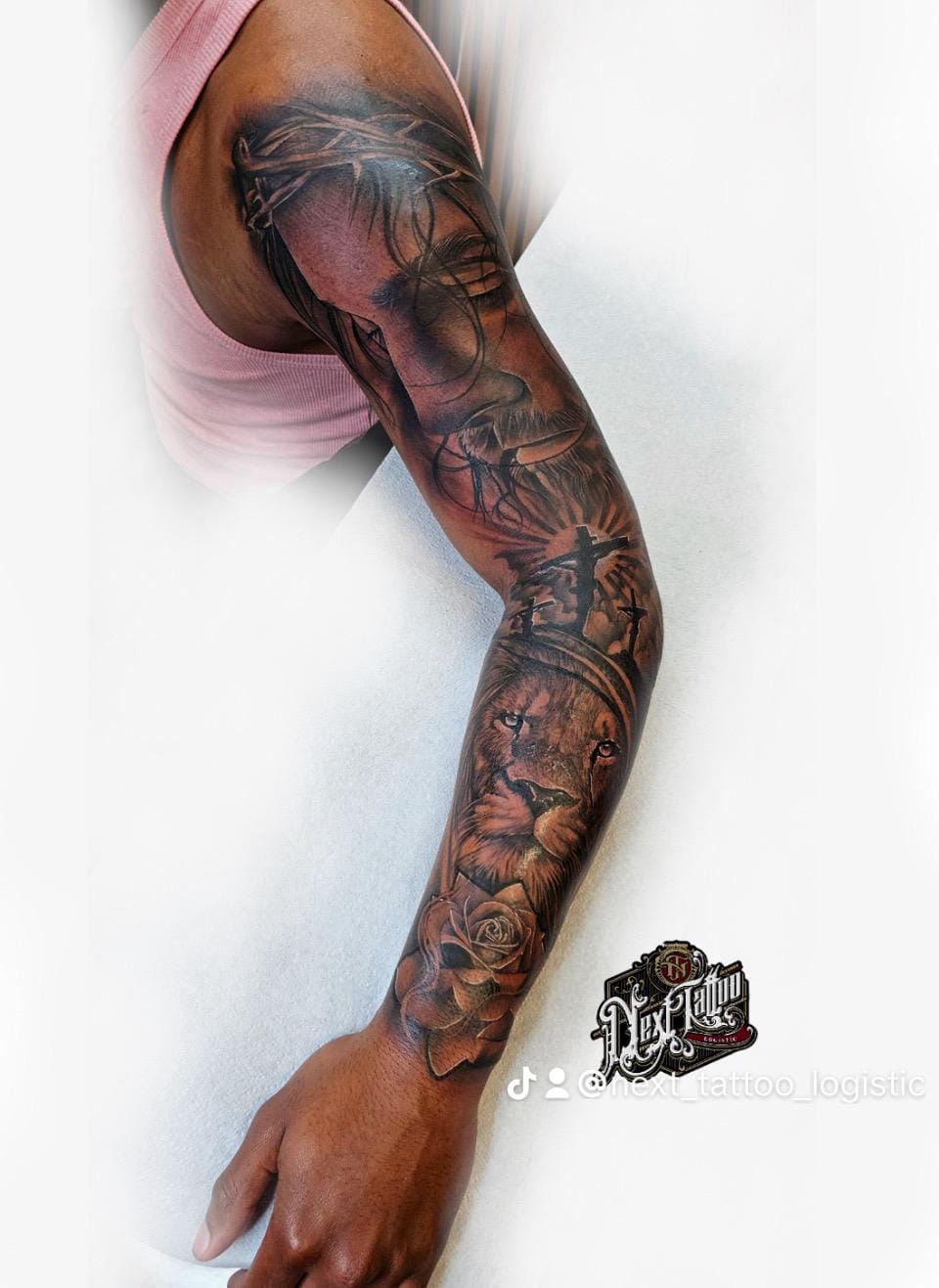Cover-up tatouage réalisé par Next Tattoo Logistic Paris